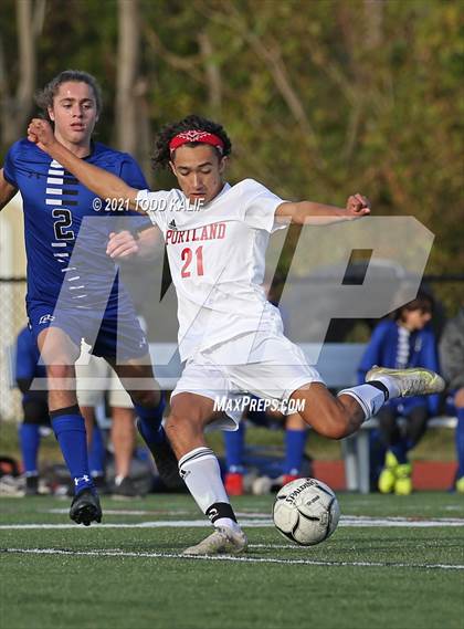 Thumbnail 2 in Old Saybrook vs. Portland (CIAC Class S Second Round) photogallery.