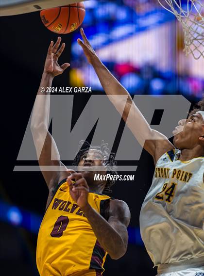 Thumbnail 2 in Stony Point vs Beumont United (UIL 6A Basketball Semifinal) photogallery.