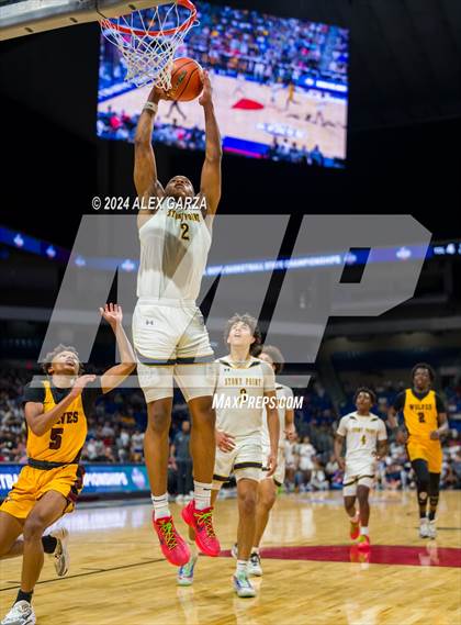 Thumbnail 2 in Stony Point vs Beumont United (UIL 6A Basketball Semifinal) photogallery.