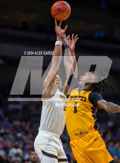 Thumbnail 1 in Stony Point vs Beumont United (UIL 6A Basketball Semifinal) photogallery.
