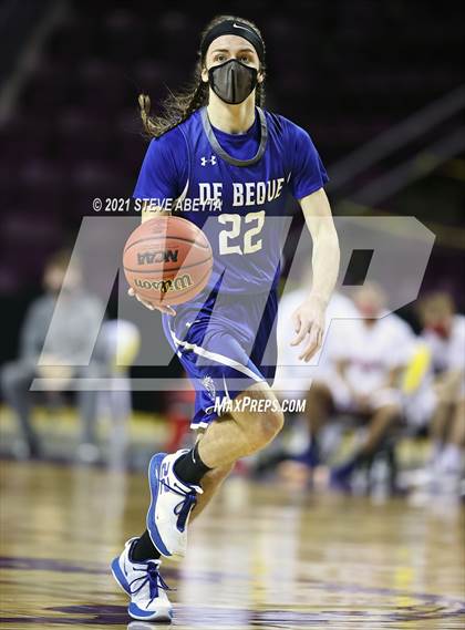 Thumbnail 1 in Belleview Christian vs De Beque (CHSAA 1A Final) photogallery.