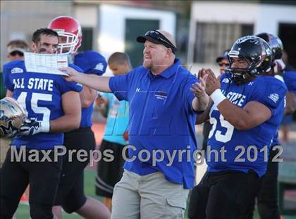 Thumbnail 1 in CHSCA Colorado All-State Football Game (North vs. South) photogallery.