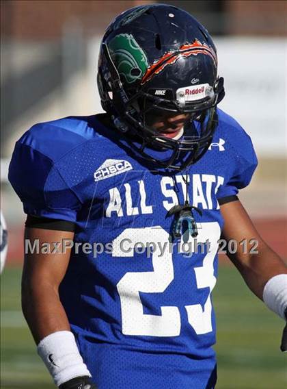 Thumbnail 2 in CHSCA Colorado All-State Football Game (North vs. South) photogallery.