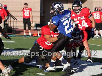 Thumbnail 3 in CHSCA Colorado All-State Football Game (North vs. South) photogallery.