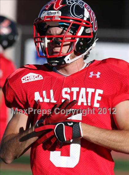 Thumbnail 1 in CHSCA Colorado All-State Football Game (North vs. South) photogallery.