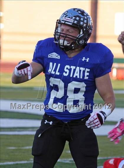 Thumbnail 2 in CHSCA Colorado All-State Football Game (North vs. South) photogallery.