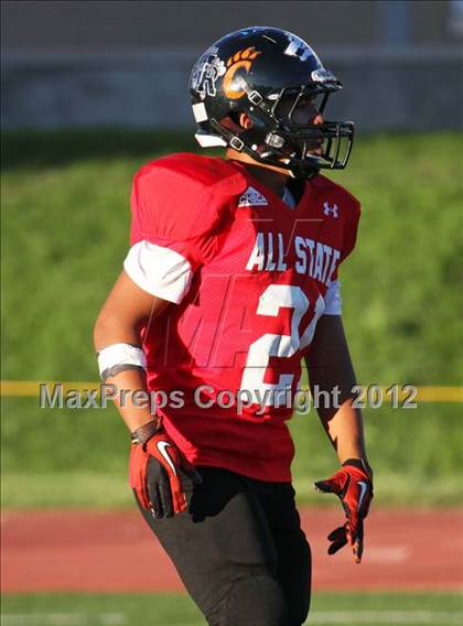 Thumbnail 3 in CHSCA Colorado All-State Football Game (North vs. South) photogallery.