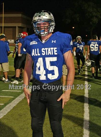 Thumbnail 2 in CHSCA Colorado All-State Football Game (North vs. South) photogallery.
