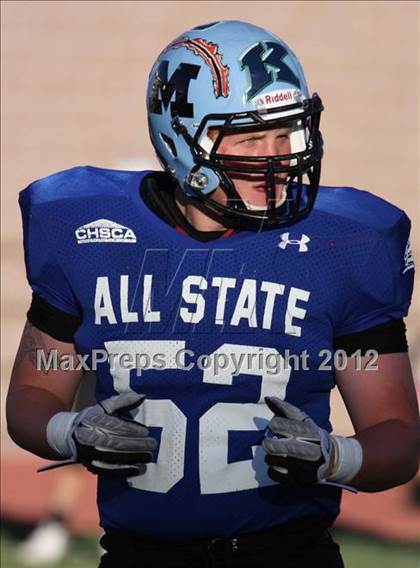 Thumbnail 1 in CHSCA Colorado All-State Football Game (North vs. South) photogallery.