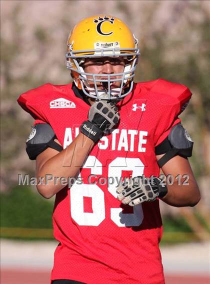 Thumbnail 2 in CHSCA Colorado All-State Football Game (North vs. South) photogallery.