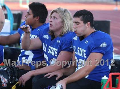 Thumbnail 2 in CHSCA Colorado All-State Football Game (North vs. South) photogallery.