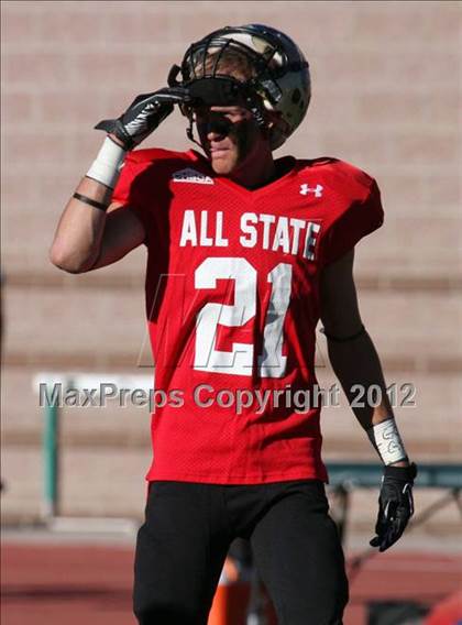 Thumbnail 2 in CHSCA Colorado All-State Football Game (North vs. South) photogallery.