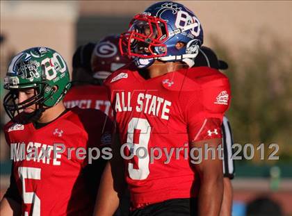 Thumbnail 2 in CHSCA Colorado All-State Football Game (North vs. South) photogallery.