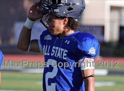 Thumbnail 1 in CHSCA Colorado All-State Football Game (North vs. South) photogallery.