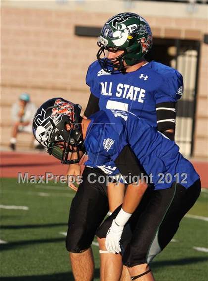 Thumbnail 3 in CHSCA Colorado All-State Football Game (North vs. South) photogallery.