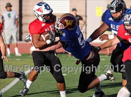 Thumbnail 3 in CHSCA Colorado All-State Football Game (North vs. South) photogallery.