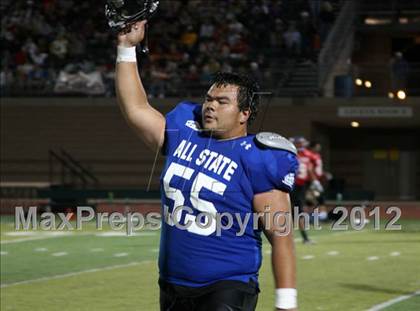 Thumbnail 1 in CHSCA Colorado All-State Football Game (North vs. South) photogallery.