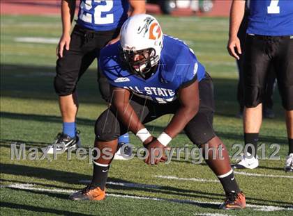 Thumbnail 3 in CHSCA Colorado All-State Football Game (North vs. South) photogallery.