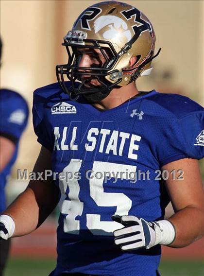 Thumbnail 3 in CHSCA Colorado All-State Football Game (North vs. South) photogallery.