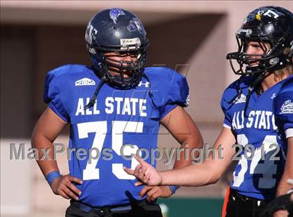 Thumbnail 2 in CHSCA Colorado All-State Football Game (North vs. South) photogallery.