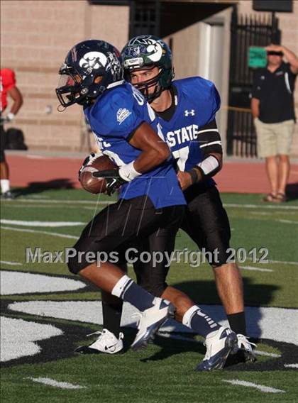 Thumbnail 1 in CHSCA Colorado All-State Football Game (North vs. South) photogallery.