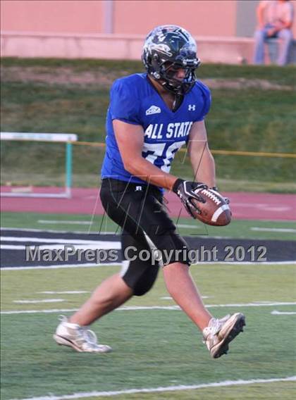 Thumbnail 2 in CHSCA Colorado All-State Football Game (North vs. South) photogallery.