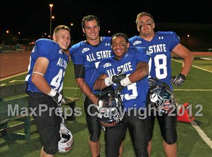 Thumbnail 1 in CHSCA Colorado All-State Football Game (North vs. South) photogallery.
