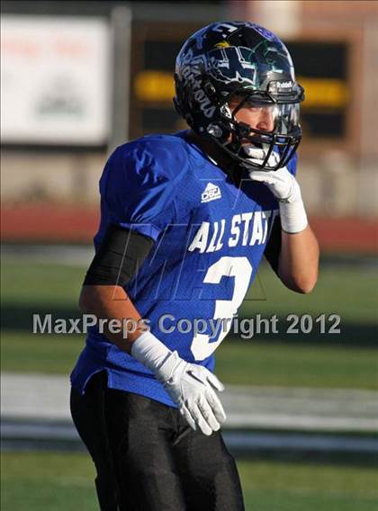 Thumbnail 3 in CHSCA Colorado All-State Football Game (North vs. South) photogallery.