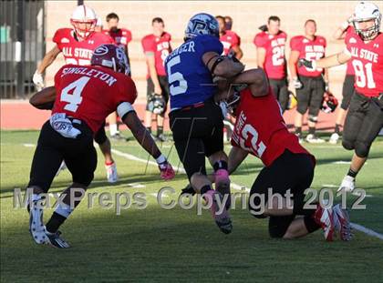 Thumbnail 3 in CHSCA Colorado All-State Football Game (North vs. South) photogallery.