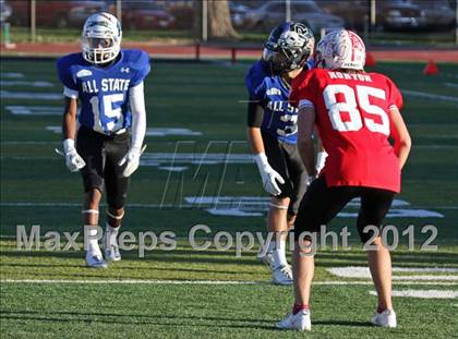 Thumbnail 1 in CHSCA Colorado All-State Football Game (North vs. South) photogallery.