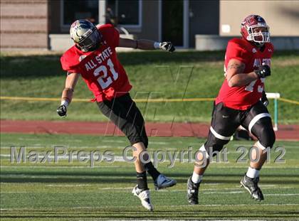 Thumbnail 3 in CHSCA Colorado All-State Football Game (North vs. South) photogallery.