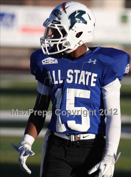 Thumbnail 1 in CHSCA Colorado All-State Football Game (North vs. South) photogallery.