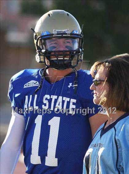 Thumbnail 3 in CHSCA Colorado All-State Football Game (North vs. South) photogallery.
