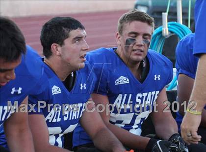 Thumbnail 3 in CHSCA Colorado All-State Football Game (North vs. South) photogallery.