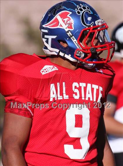 Thumbnail 1 in CHSCA Colorado All-State Football Game (North vs. South) photogallery.