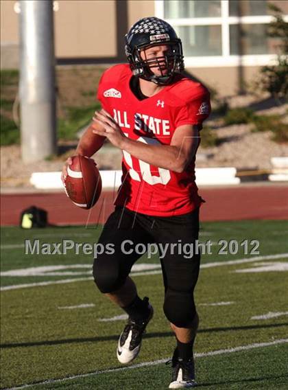 Thumbnail 3 in CHSCA Colorado All-State Football Game (North vs. South) photogallery.
