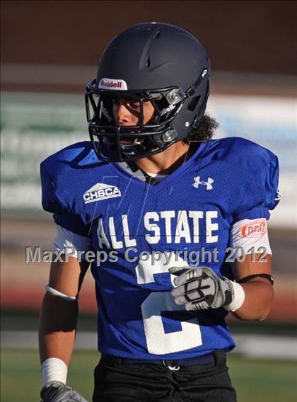 Thumbnail 2 in CHSCA Colorado All-State Football Game (North vs. South) photogallery.