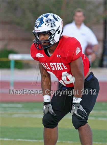 Thumbnail 3 in CHSCA Colorado All-State Football Game (North vs. South) photogallery.