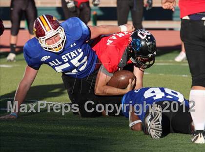 Thumbnail 3 in CHSCA Colorado All-State Football Game (North vs. South) photogallery.