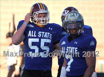 Thumbnail 1 in CHSCA Colorado All-State Football Game (North vs. South) photogallery.