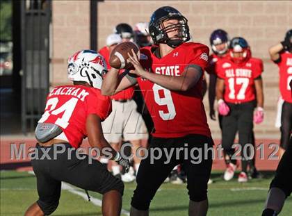 Thumbnail 1 in CHSCA Colorado All-State Football Game (North vs. South) photogallery.