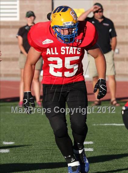 Thumbnail 1 in CHSCA Colorado All-State Football Game (North vs. South) photogallery.