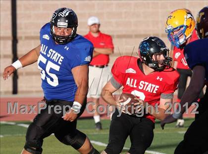 Thumbnail 2 in CHSCA Colorado All-State Football Game (North vs. South) photogallery.