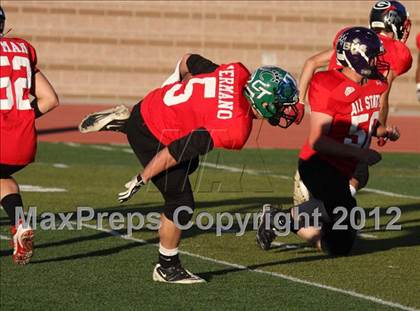 Thumbnail 2 in CHSCA Colorado All-State Football Game (North vs. South) photogallery.