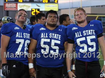 Thumbnail 2 in CHSCA Colorado All-State Football Game (North vs. South) photogallery.