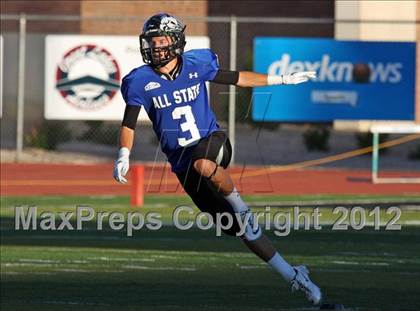 Thumbnail 2 in CHSCA Colorado All-State Football Game (North vs. South) photogallery.