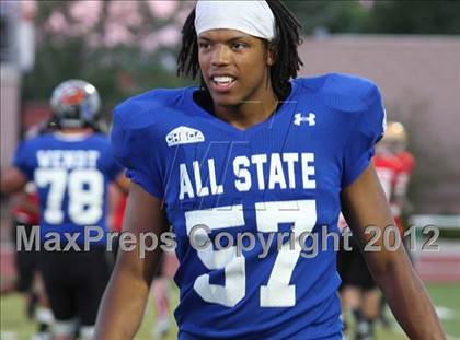 Thumbnail 1 in CHSCA Colorado All-State Football Game (North vs. South) photogallery.