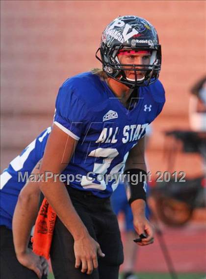 Thumbnail 2 in CHSCA Colorado All-State Football Game (North vs. South) photogallery.