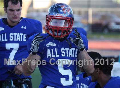 Thumbnail 2 in CHSCA Colorado All-State Football Game (North vs. South) photogallery.