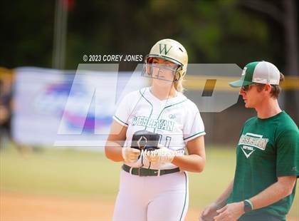 Thumbnail 1 in Hebron Christian Academy vs Wesleyan (GHSA 3A State Tournament)  photogallery.